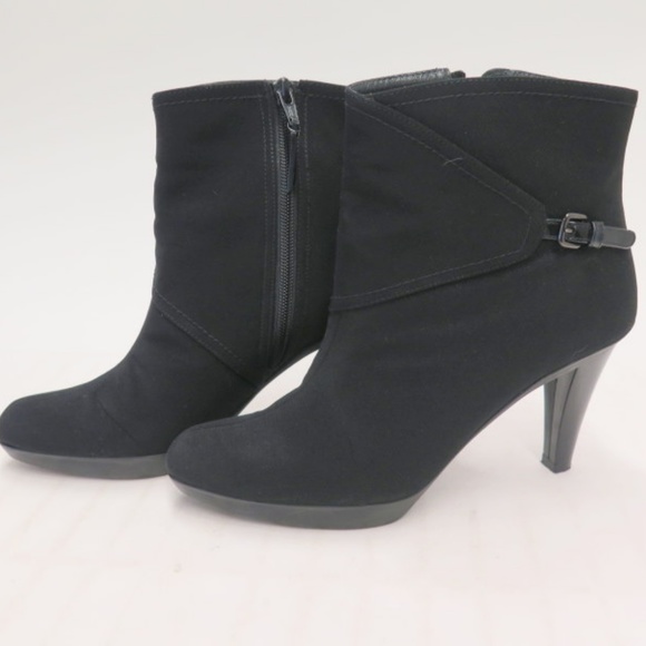 Stuart Weitzman Ankle Boot Gorgeous Black Gore-Tex - Picture 4 of 8